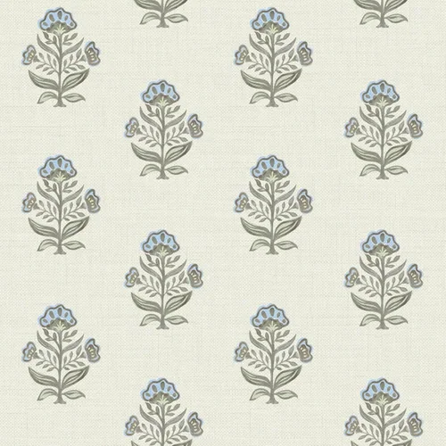 Heroad Blue Cottage Floral peel and stick wallpaper