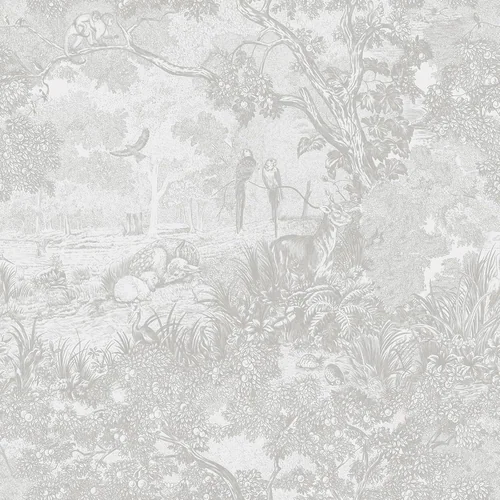 Heroad Grey Forest Animals peel and stick wallpaper