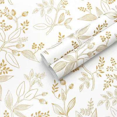 White and Gold Botanical, picture 1