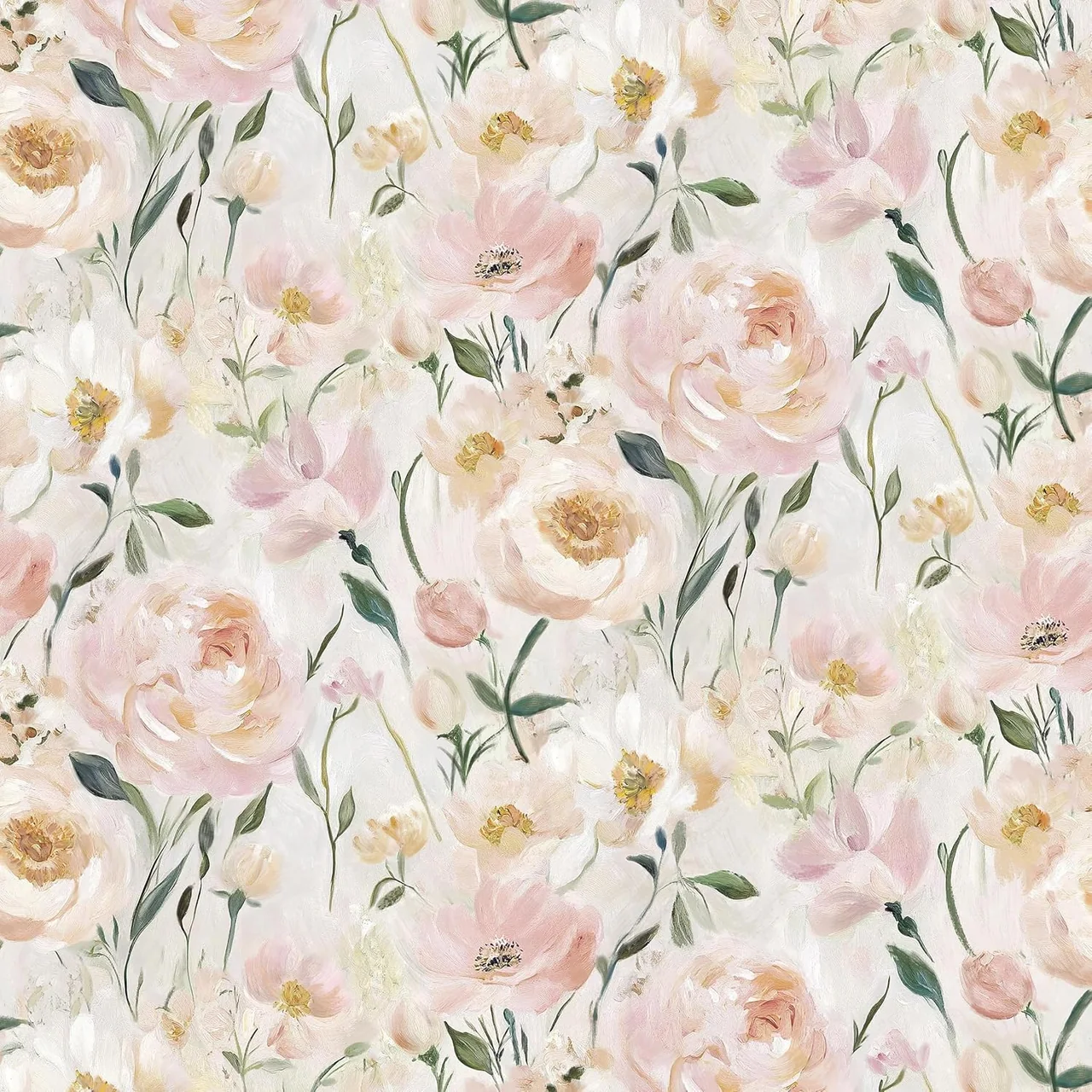 Heroad Pink Peony peel and stick wallpaper, swatch