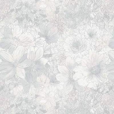 Grey and Pink Vintage Floral, picture 1