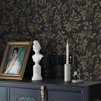 Black and Gold Modern Floral, picture 3