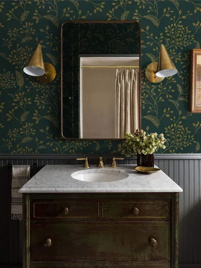 Dark Green Modern Floral, picture 3
