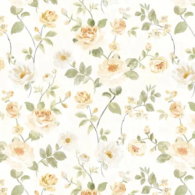 Yellow Watercolor Floral, picture 1