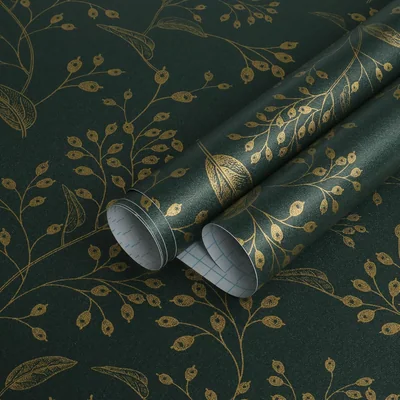 Dark Green Modern Floral, picture 1