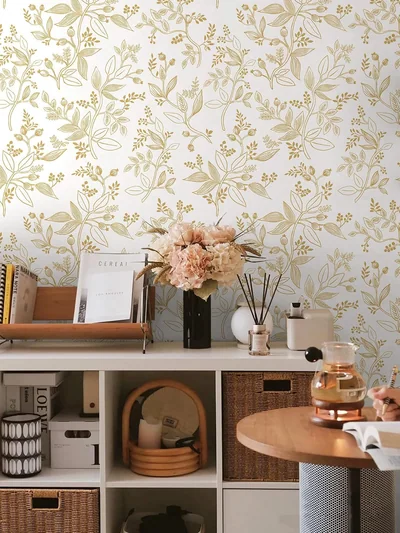White and Gold Botanical, picture 5