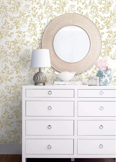 White and Gold Botanical, picture 2