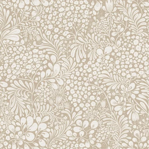 Heroad Beige Vintage Floral peel and stick wallpaper