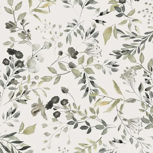 Heroad Green Vintage Leaf peel and stick wallpaper