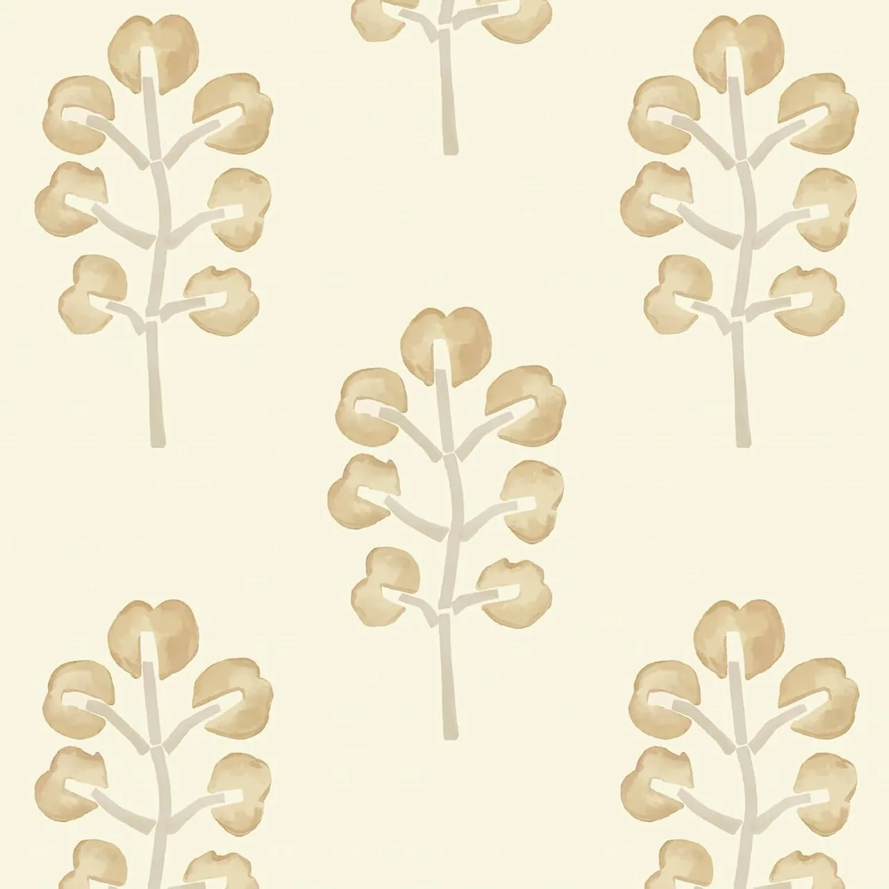 Heroad Beige Farmhouse Botanical peel and stick wallpaper, swatch
