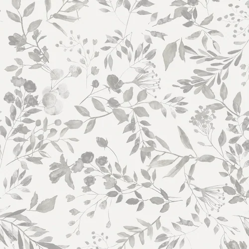 Heroad Grey Vintage Botanical peel and stick wallpaper