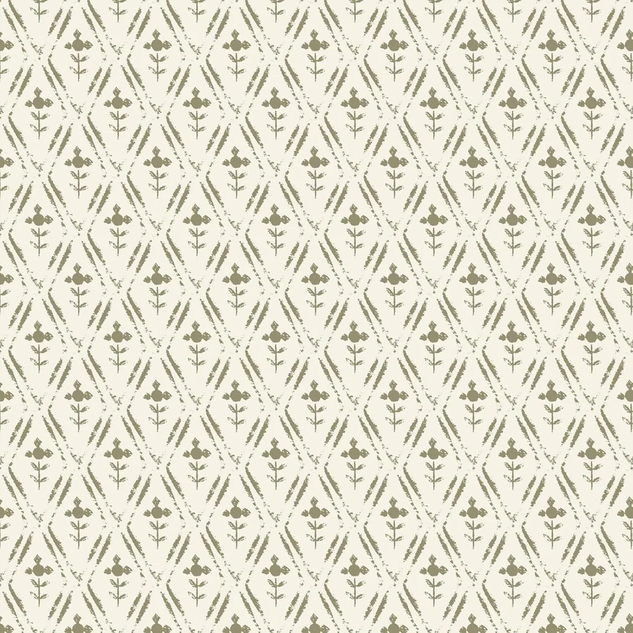 Heroad Green Farmhouse Floral peel and stick wallpaper, swatch