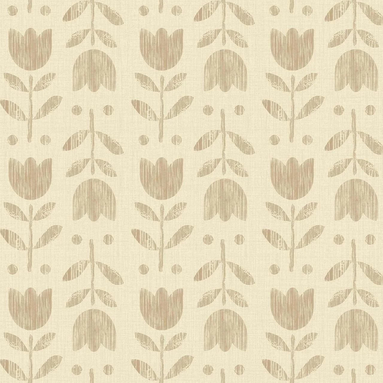 Heroad Brown Boho Floral peel and stick wallpaper, swatch