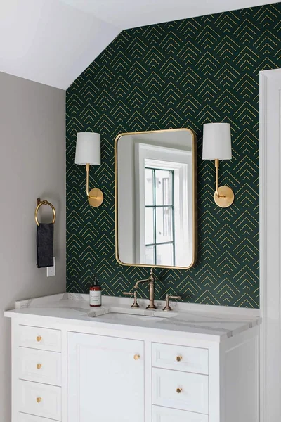 Dark Green and Gold Geometric, picture 6