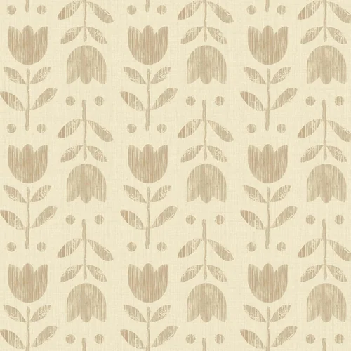 Heroad Brown Boho Floral peel and stick wallpaper
