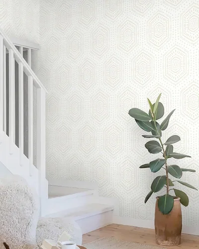 White Boho Hexagon, picture 5
