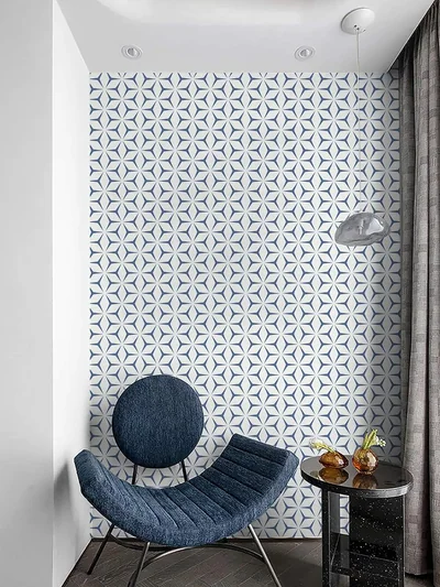 Blue Modern Geometric, picture 4