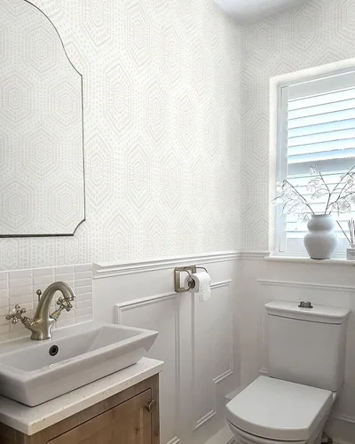 White Boho Hexagon, picture 4