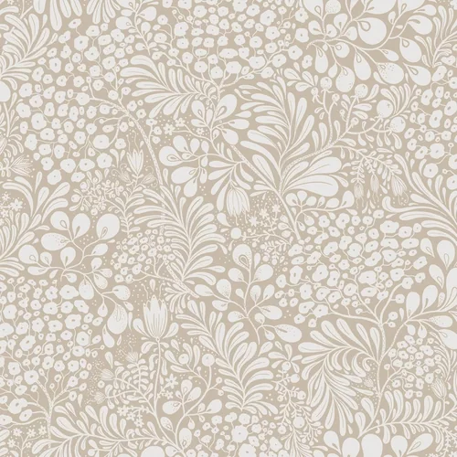 Heroad Beige Boho Wildflower peel and stick wallpaper