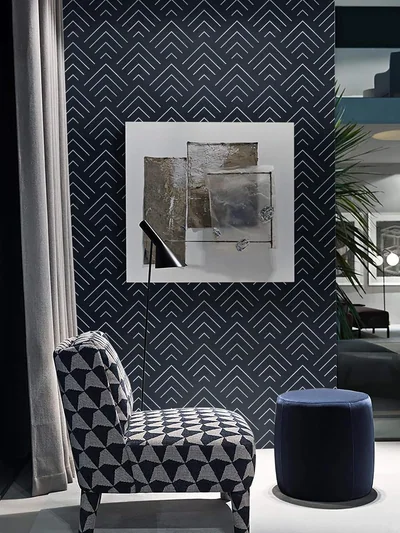 Navy Blue Geometric, picture 2