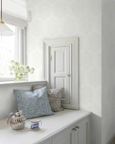 White Boho Hexagon, picture 6