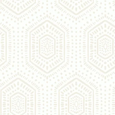 White Boho Hexagon, picture 1
