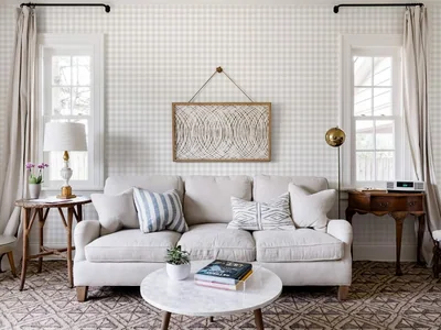 Neutral Boho Plaid, picture 5