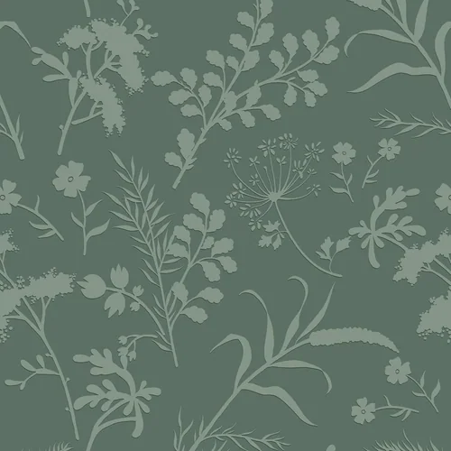 Heroad Sage Green Boho Floral peel and stick wallpaper