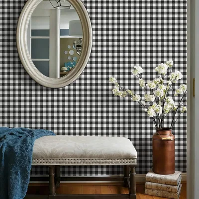 Black and White Modern Plaid, picture 5