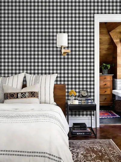 Black and White Modern Plaid, picture 4