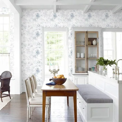 Blue and White Boho Floral, picture 4