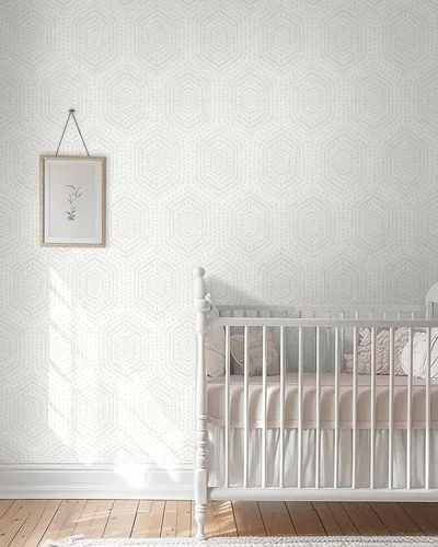 White Boho Hexagon, picture 2