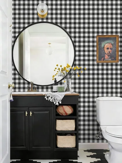 Black and White Modern Plaid, picture 6