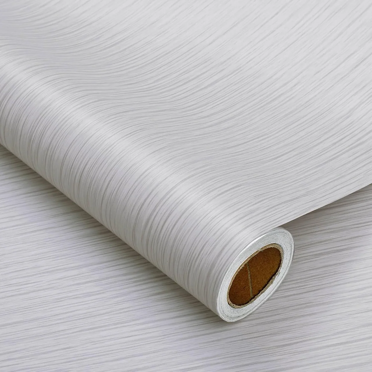 Heroad Light Grey and White Wood Set peel and stick wallpaper, swatch
