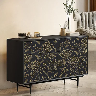 Black and Gold Boho Floral, picture 4