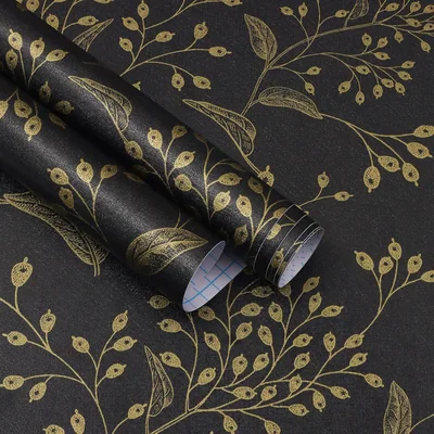 Black and Gold Boho Floral, picture 2
