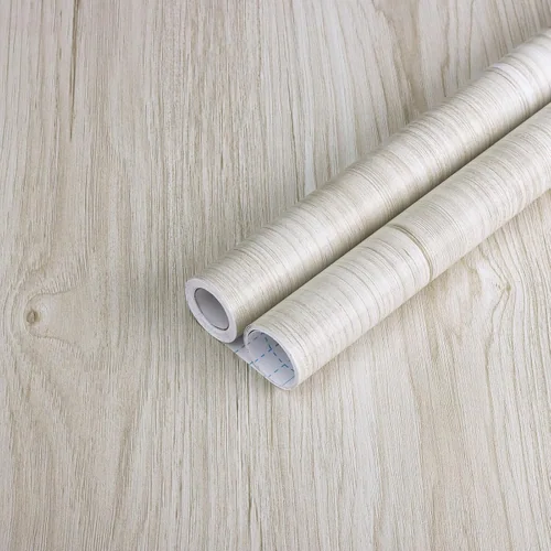 Heroad Whitewashed Wood Grain peel and stick wallpaper